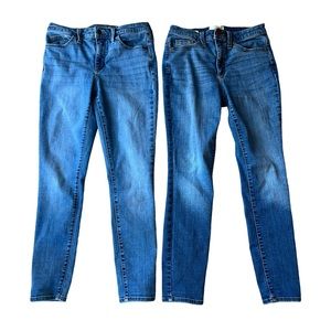 Lot 2 Pair Universal Thread High Rise Skinny Jeans size 6 28R 28 R